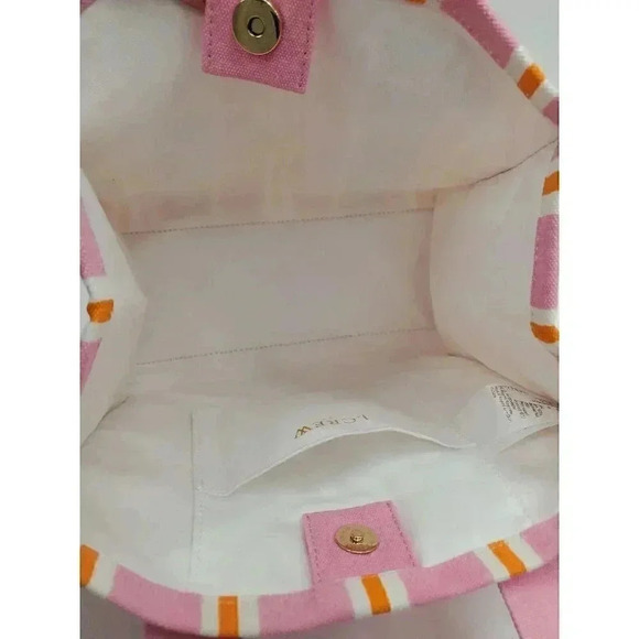 J. Crew Small Canvas Striped Tote Bag - Picture 5 of 6